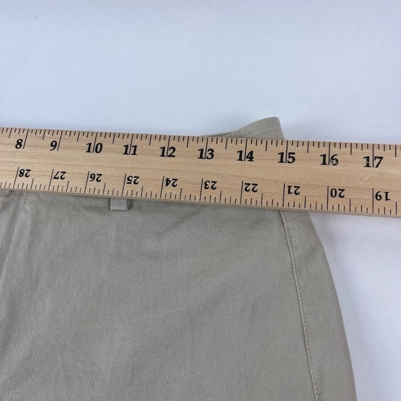 Banana Republic Stretch Pants Womens 8 Khaki Flat Front - Picture 5 of 11